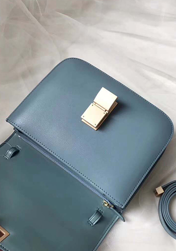 Martha Classic Leather Bag Blue