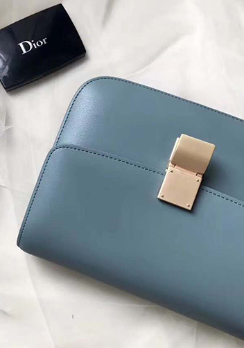 Martha Classic Leather Bag Blue