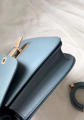 Martha Classic Leather Bag Blue