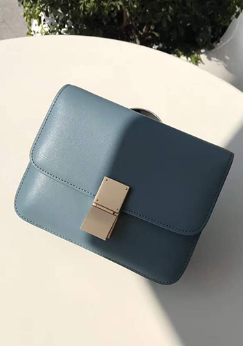 Martha Classic Leather Bag Blue