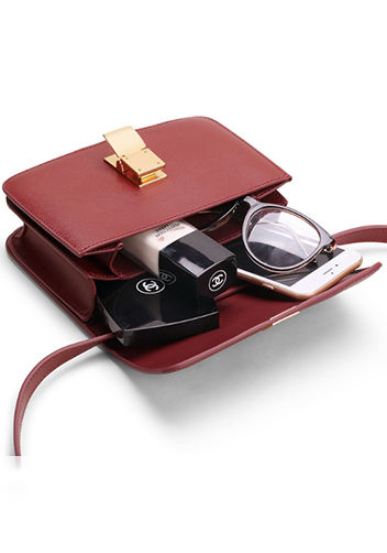 Martha Classic Leather Bag Burgundy