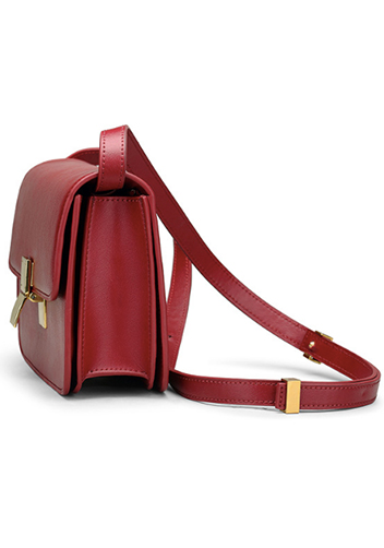 Martha Classic Leather Bag Burgundy