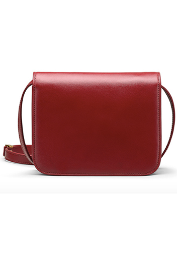 Martha Classic Leather Bag Burgundy