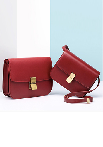 Martha Classic Leather Bag Burgundy