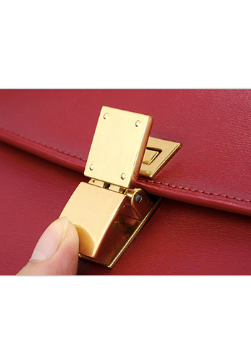 Martha Classic Leather Bag Burgundy