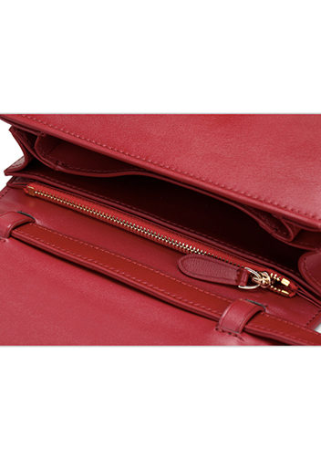 Martha Classic Leather Bag Burgundy