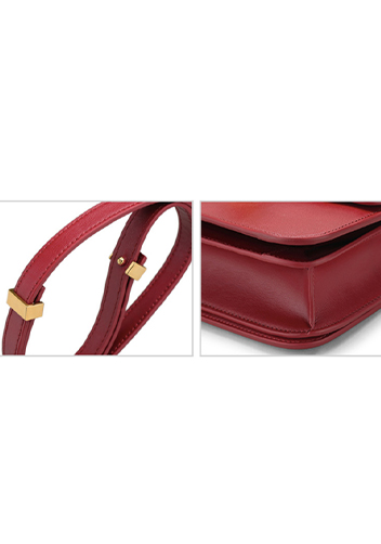 Martha Classic Leather Bag Burgundy