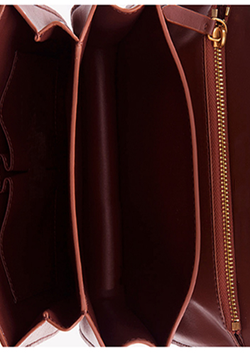 Martha Classic Leather Bag Burgundy