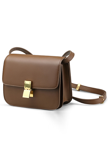 Martha Classic Leather Bag Choco