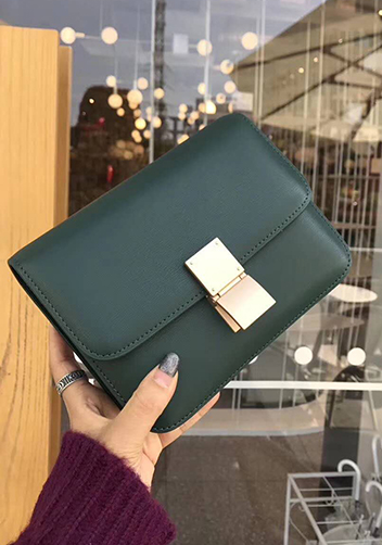 Martha Classic Leather Bag Green