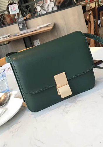 Martha Classic Leather Bag Green