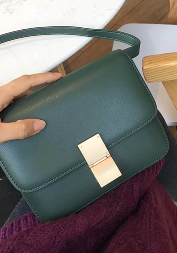 Martha Classic Leather Bag Green