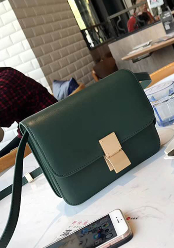 Martha Classic Leather Bag Green