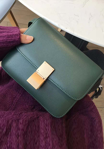 Martha Classic Leather Bag Green