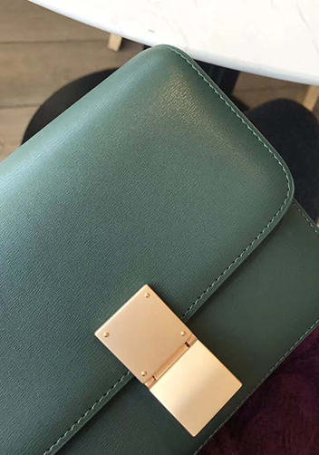 Martha Classic Leather Bag Green