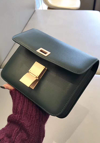 Martha Classic Leather Bag Green