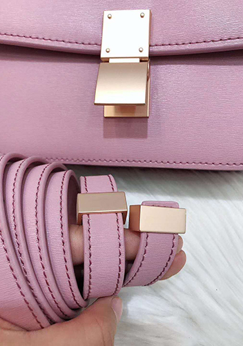 Martha Classic Leather Bag Pink