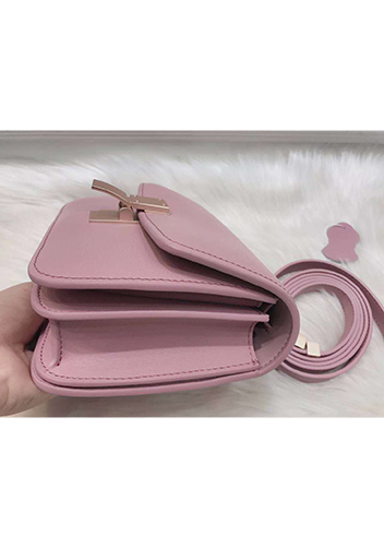 Martha Classic Leather Bag Pink