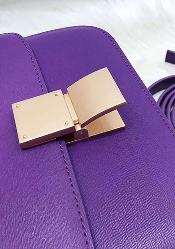 Martha Classic Leather Bag Purple