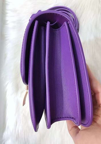 Martha Classic Leather Bag Purple