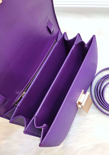 Martha Classic Leather Bag Purple