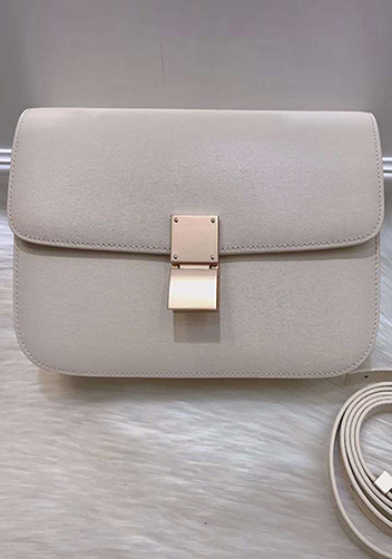 Martha Classic Leather Bag White