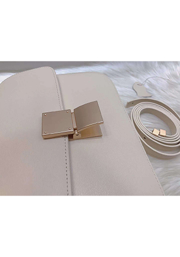 Martha Classic Leather Bag White