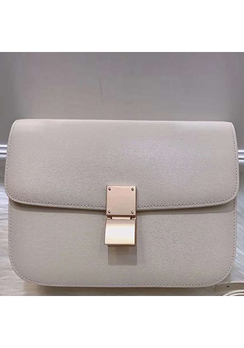 Martha Classic Leather Bag White