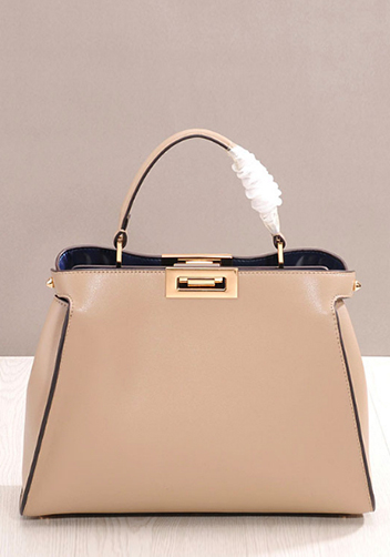 Carrie Leather Bag Beige