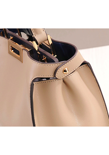 Carrie Leather Bag Beige