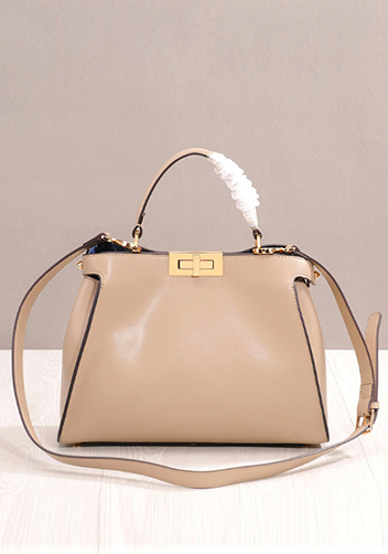 Carrie Leather Bag Beige