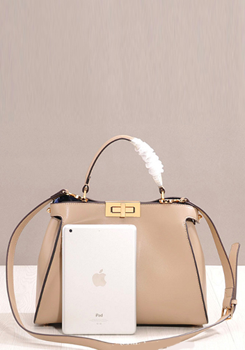 Carrie Leather Bag Beige