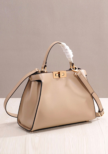 Carrie Leather Bag Beige