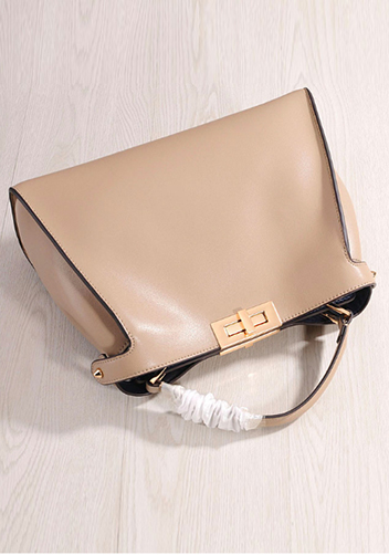 Carrie Leather Bag Beige