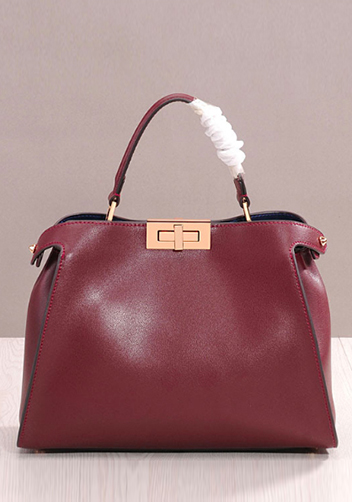 Carrie Leather Bag Burgundy