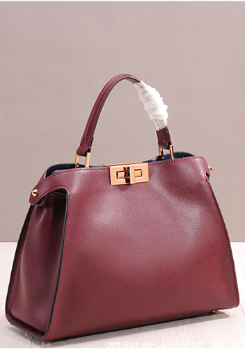 Carrie Leather Bag Burgundy