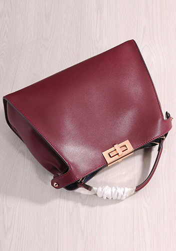 Carrie Leather Bag Burgundy