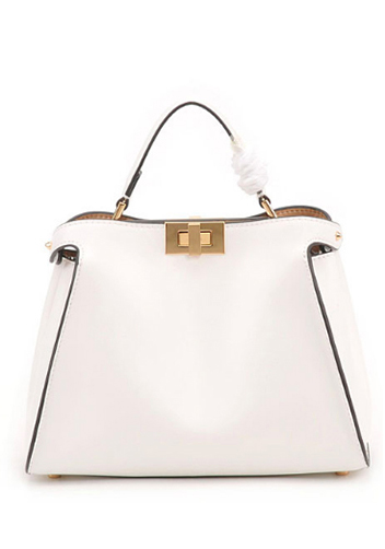 Carrie Leather Bag White