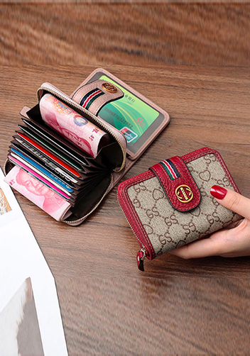 Jess Card Holder Wallet Burgundy