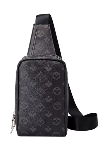Avenue sling vegan leather bag Louis Vuitton Black in Vegan