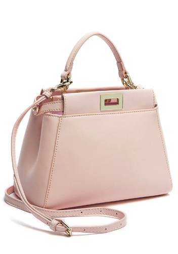 Carrie Smooth Leather Mini Bag Pink