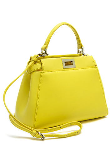 Carrie Smooth Leather Mini Bag Yellow