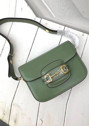 Alicia Leather Shoulder Bag Green