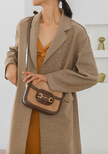 Alicia Leather Shoulder Bag Suede