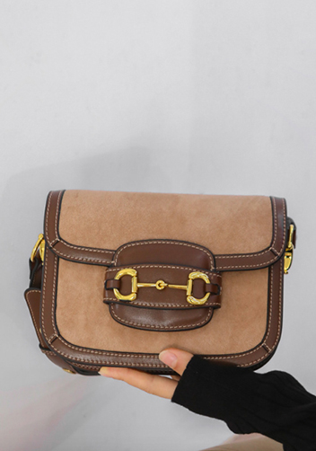 Alicia Leather Shoulder Bag Suede