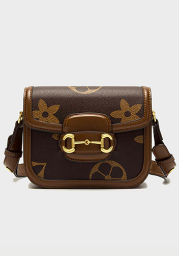 Alicia Vegan Leather Shoulder Bag Flower