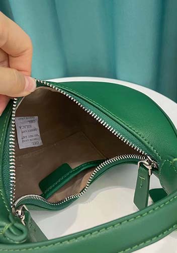 Gloria Full Moon Leather Bag Green