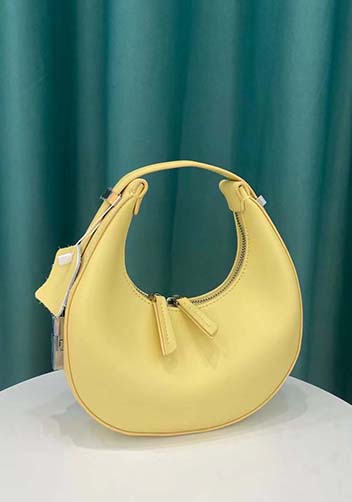 Gloria Full Moon Leather Bag Yellow