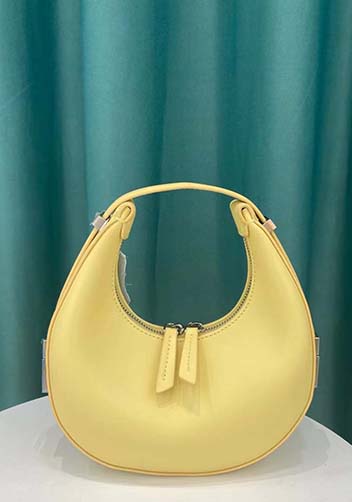 Gloria Full Moon Leather Bag Yellow