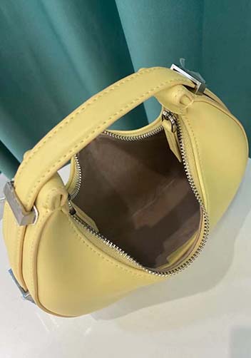 Gloria Full Moon Leather Bag Yellow